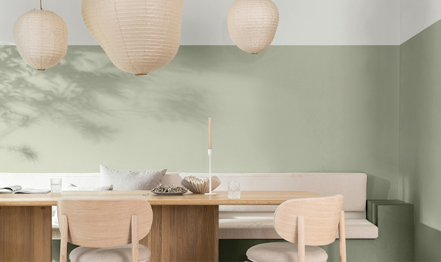 Detail van een muur in Soulful Sage