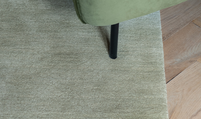 Wollen vloerkleed in crème